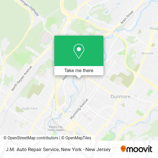 J.M. Auto Repair Service map