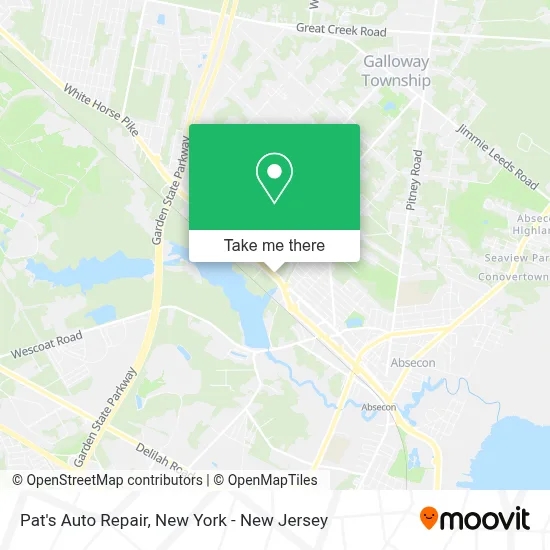 Pat's Auto Repair map
