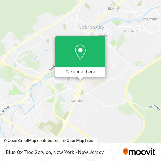 Blue Ox Tree Service map