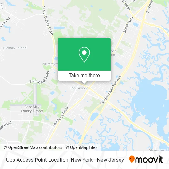 Ups Access Point Location map