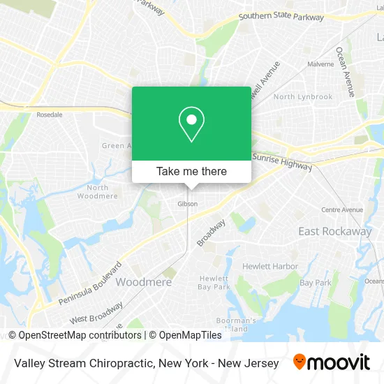 Valley Stream Chiropractic map