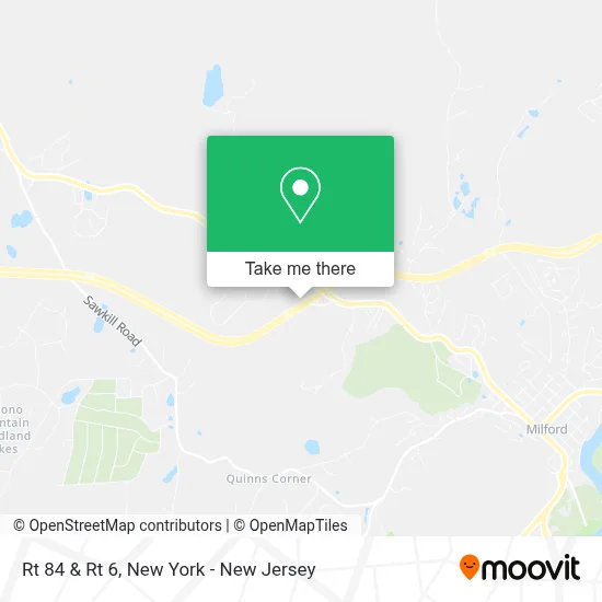 Rt 84 & Rt 6 map