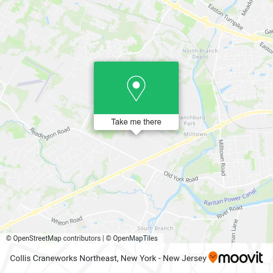 Collis Craneworks Northeast map