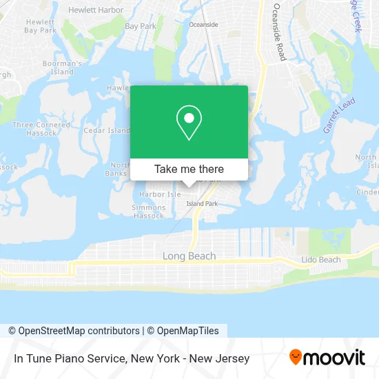 In Tune Piano Service map