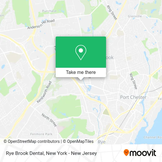 Rye Brook Dental map