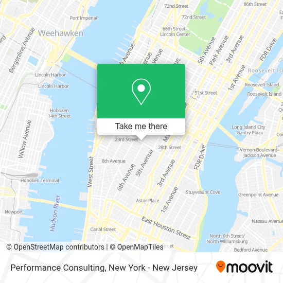 Performance Consulting map