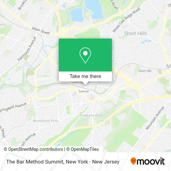 The Bar Method Summit map