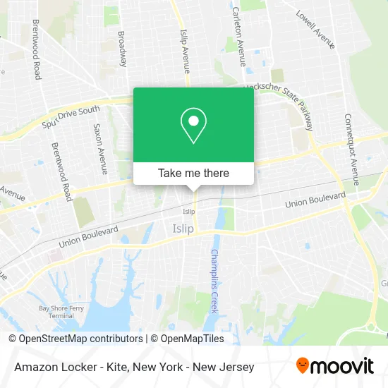 Amazon Locker - Kite map