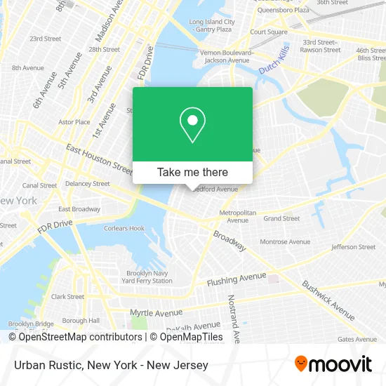 Urban Rustic map