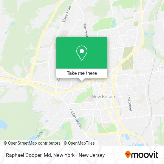 Raphael Cooper, Md map