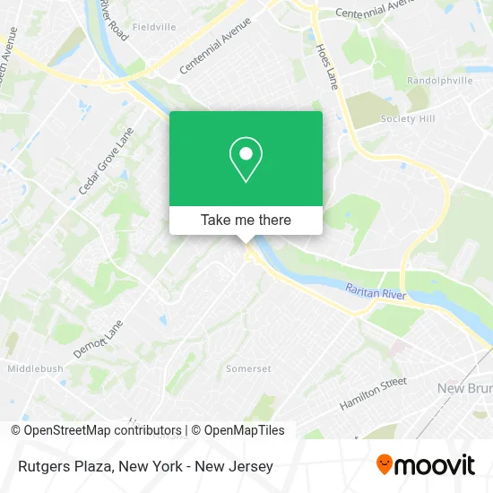 Rutgers Plaza map