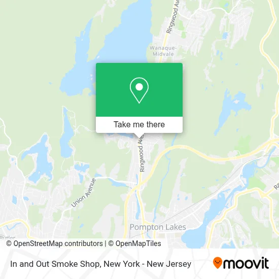 In and Out Smoke Shop map