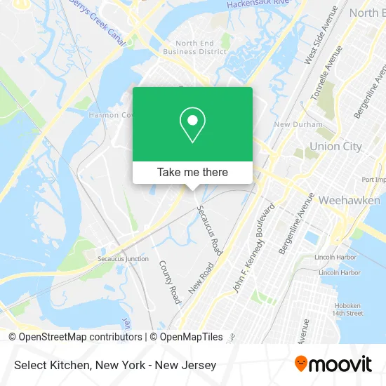 Select Kitchen map