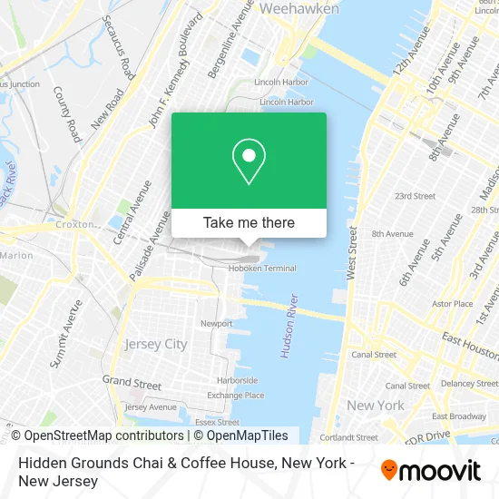 Hidden Grounds Chai & Coffee House map