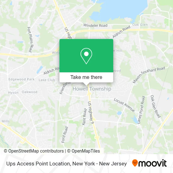 Ups Access Point Location map