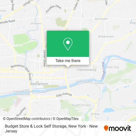 Budget Store & Lock Self Storage map