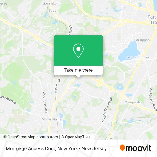 Mortgage Access Corp map