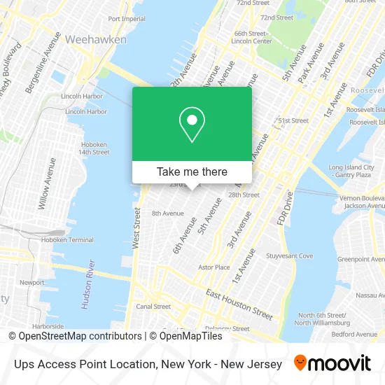 Ups Access Point Location map