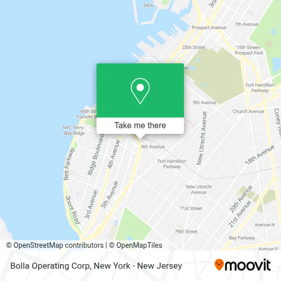 Bolla Operating Corp map