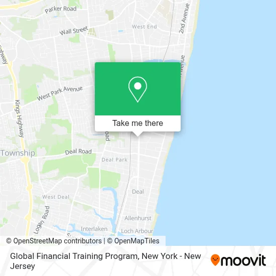 Global Financial Training Program map