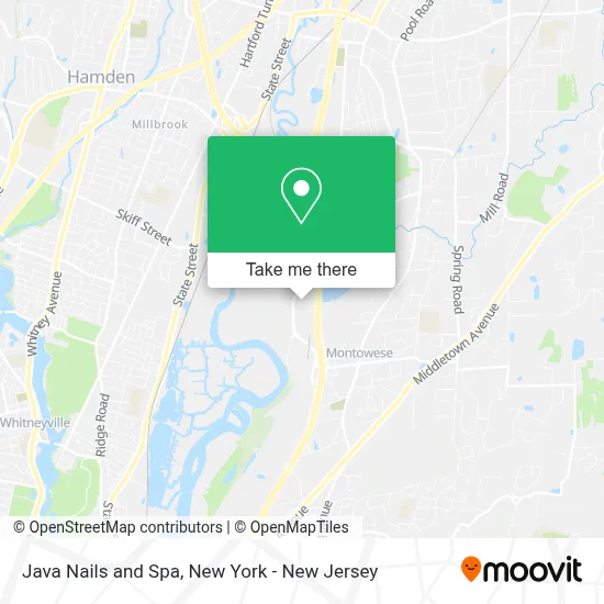 Java Nails and Spa map