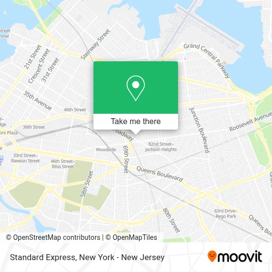 Standard Express map