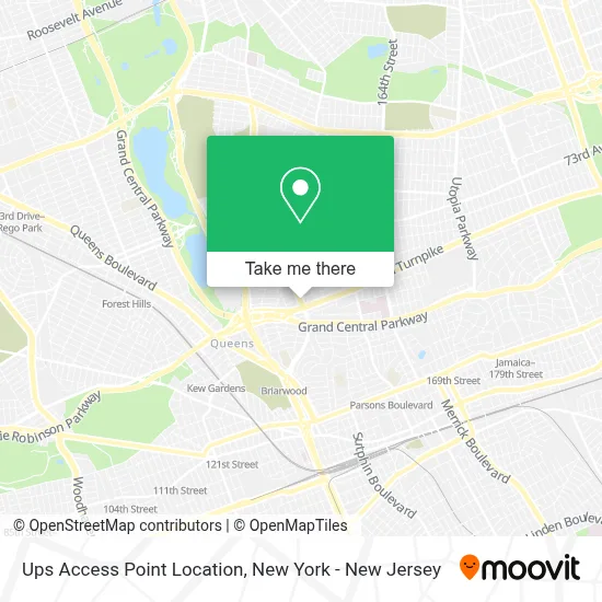 Ups Access Point Location map