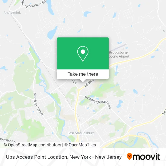 Ups Access Point Location map