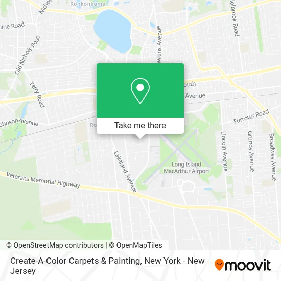 Create-A-Color Carpets & Painting map