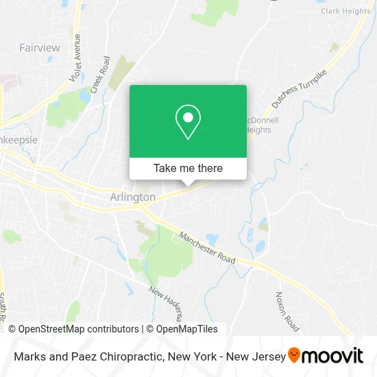 Marks and Paez Chiropractic map