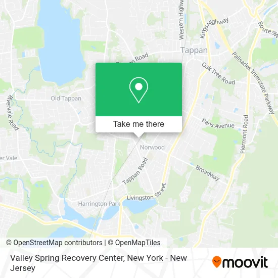 Valley Spring Recovery Center map