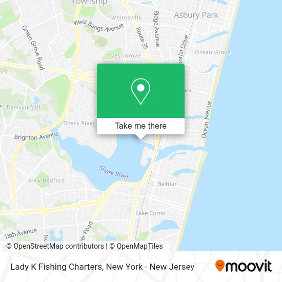 Lady K Fishing Charters map