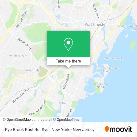 Rye Brook Post Rd. Svc. map