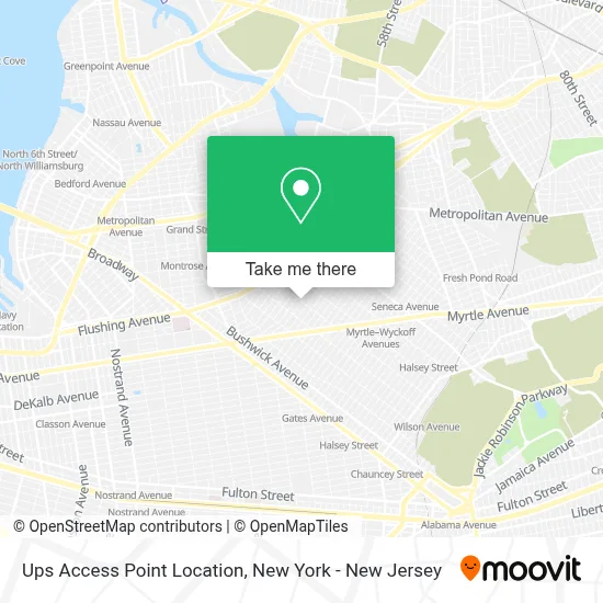Ups Access Point Location map