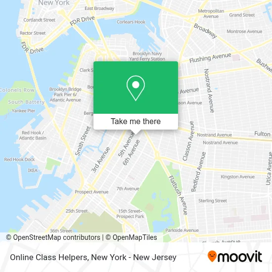 Online Class Helpers map