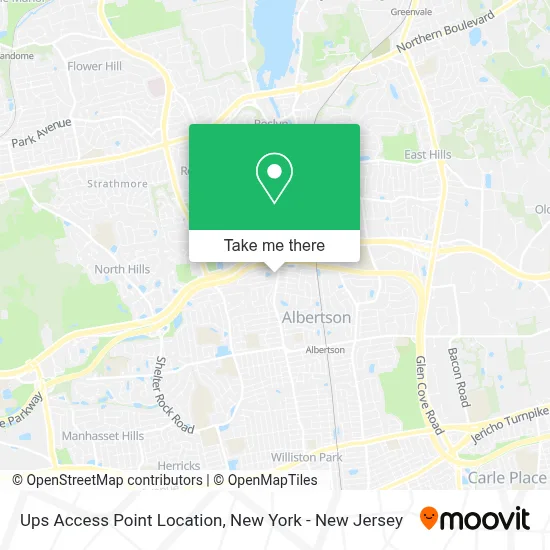 Ups Access Point Location map