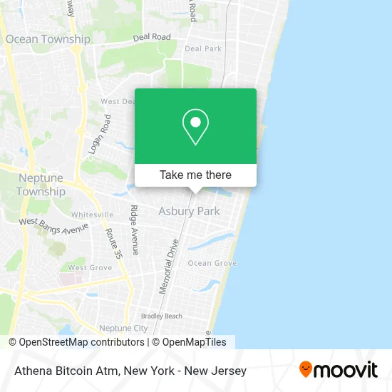 Athena Bitcoin Atm map