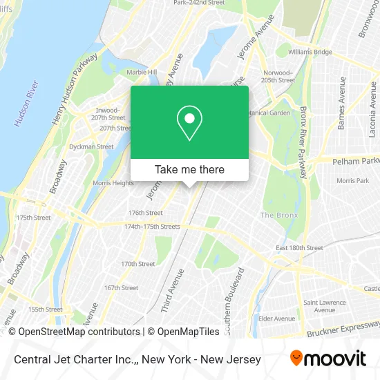 Central Jet Charter Inc., map