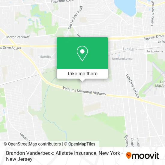 Brandon Vanderbeck: Allstate Insurance map