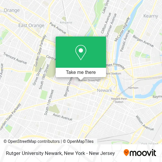 Rutger University Newark map