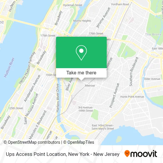 Ups Access Point Location map