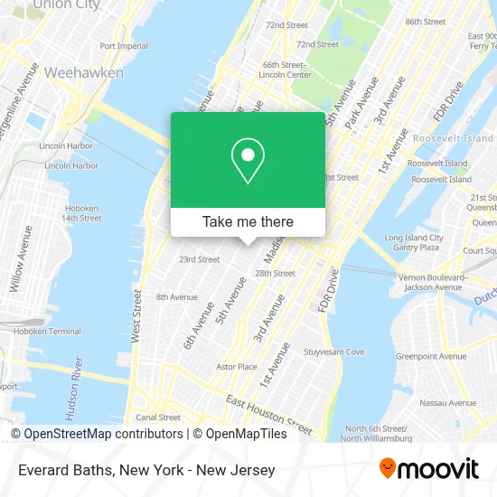 Everard Baths map