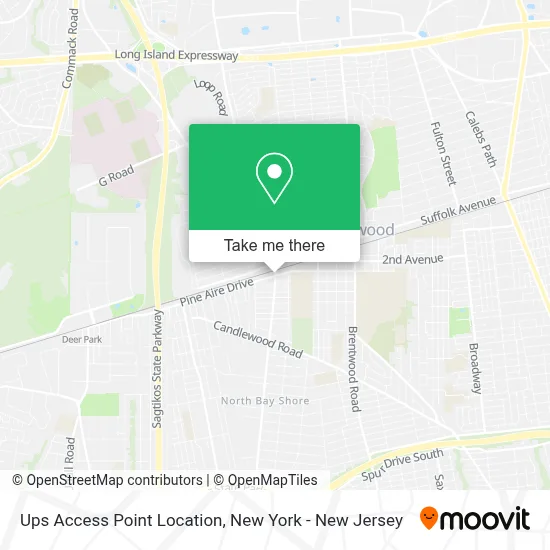 Ups Access Point Location map