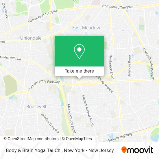 Body & Brain Yoga Tai Chi map