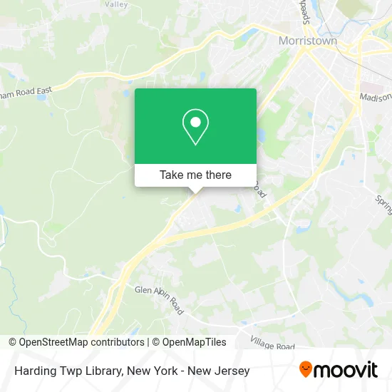 Harding Twp Library map