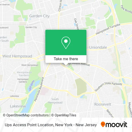Ups Access Point Location map