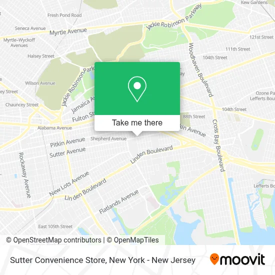 Sutter Convenience Store map
