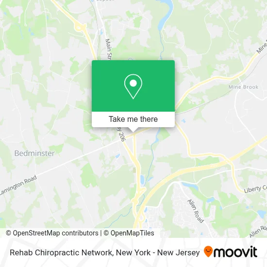 Rehab Chiropractic Network map