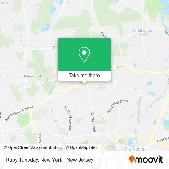 Ruby Tuesday map