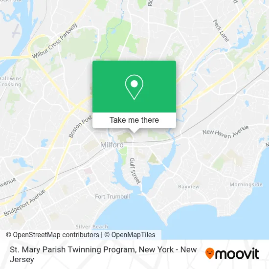 St. Mary Parish Twinning Program map